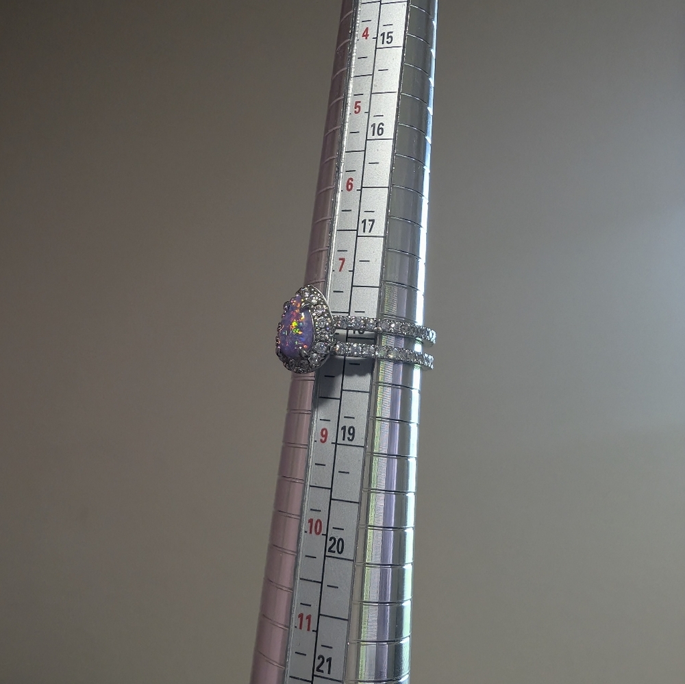 Bomb Party Fire Opal Ring - Picture 6 of 7